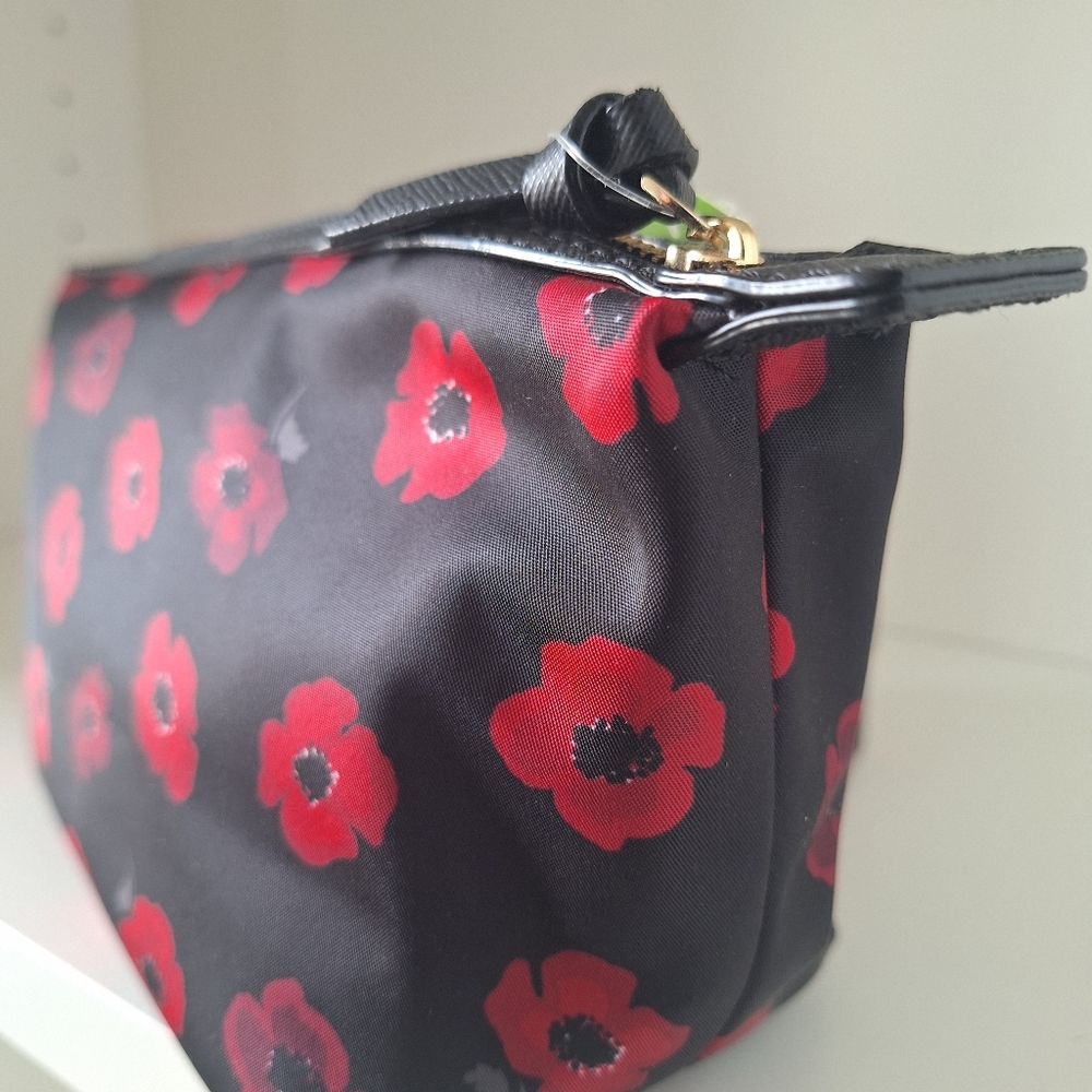 NWT Kate Spade Black & Red Wilson Road Mini Poppy Pouch - Picture 6 of 6